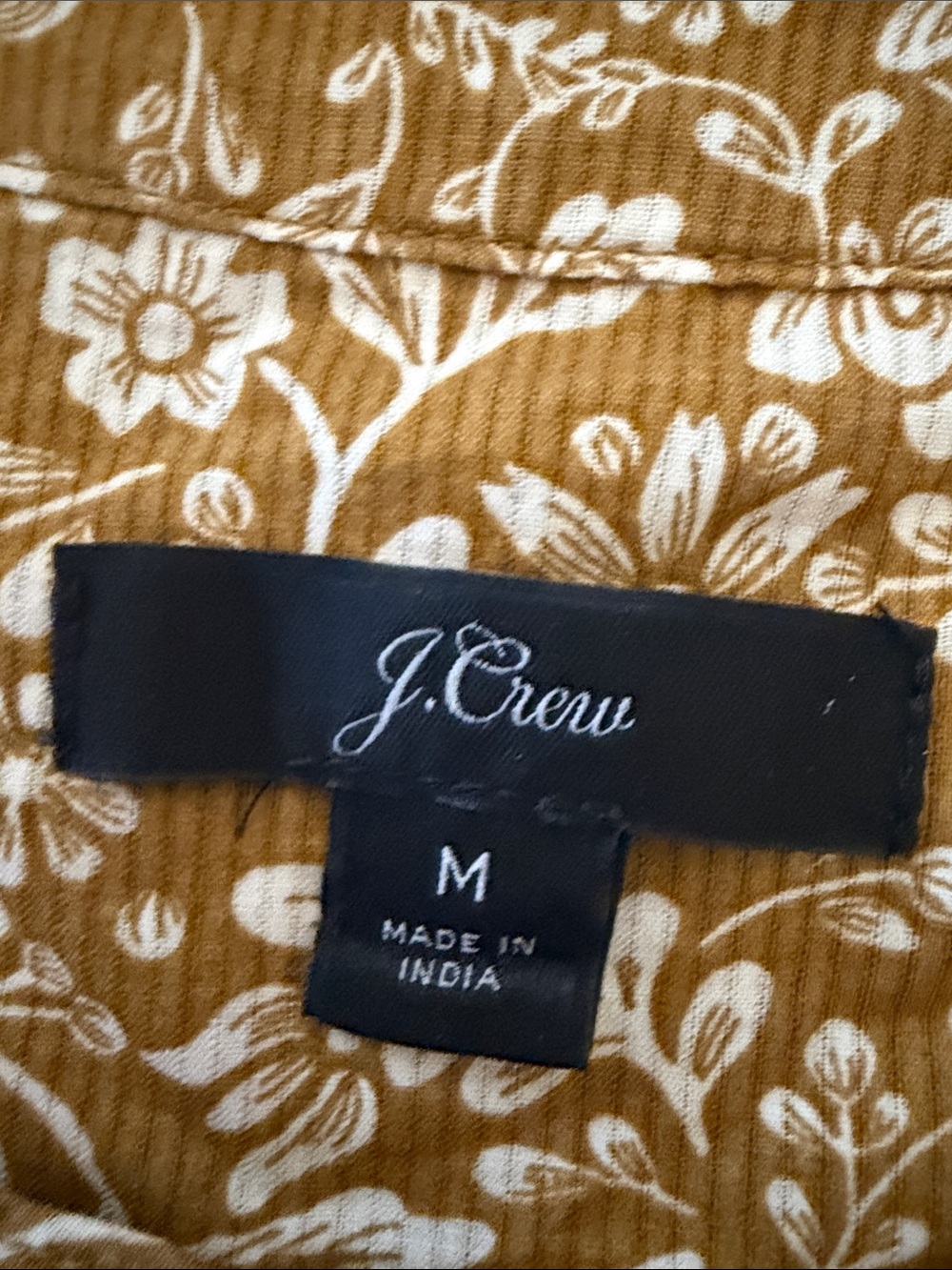 J. Crew Floral Ruffle Button-Front Blouse - Picture 4 of 5